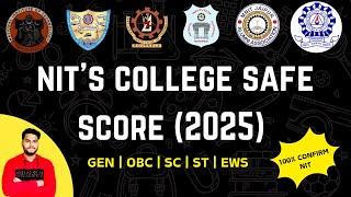 JEE MAINS 2025 SAFE SCORE TO GET NIT COLLEGE  CATEGORY WISE CUT OFF #jeemains2025