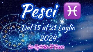 Pesci ️ dal 15 al 21 Luglio 2024 #pesci #previsionisettimanali #oroscopopesci #tarocchiamore