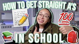 How to Get & Maintain Straight As In School  aliyah simone