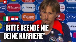 Emotionale Worte Italienischer Journalist rührt Modric mit Dankesrede  Italien - Kroatien 11