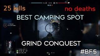 #BF5 #Grind Best Camping Spot in Grind - 25 kills 0 deaths - Battlefield V