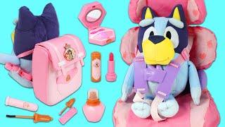 Bluey Gets Ready Packing Road Trip Disney Princess Backpack Makeup Accessories