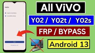 All ViVO Y02tY02Y02s Frp Bypass Android 13 Without PC  New Security 2024  New Method 2024