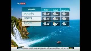 Trt Haber Hava Durumu 30-Nisan 1-2-Mayıs 2022