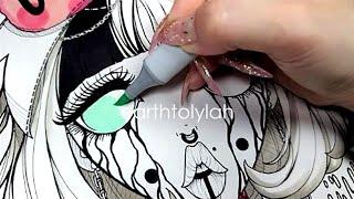 ODDLY SATISFYING ART by earthtolylah  Comic Illustration  Copic Marker Addict  Mixed Media Art