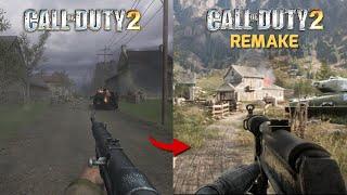 Call of Duty 2 Original Vs Unreal Engine 5 Remake 2022  Teaserplays Comparison