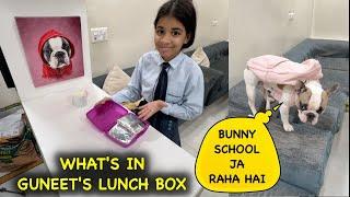 Whats in Guneets Lunch Box  BUNNY Bhi School Ja Raha Hai