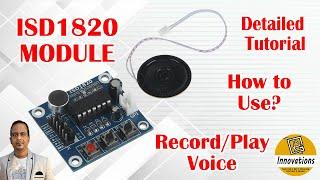 ISD1820 VoiceAudio Record and Playback Module Review + Tutorial
