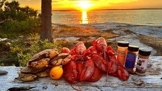 Sunset Lobster n Crab Catch and Cookout on an Island