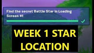Find the secret battle star in loading screen 1 Fortnite Season 9 Week 1 Secret Star Location Guide