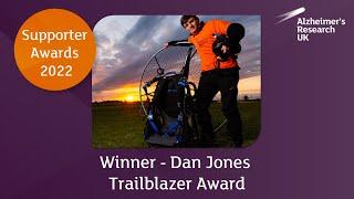 Dan Jones  Winner of Trailblazer Award  Supporter Awards 2022