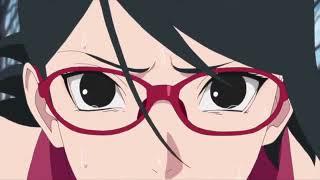 Sasuke doesnt recognize his daughter Sarada and nearly kills her - English Dub