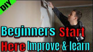 How to Plaster a Plasterboard Wall Skimming Stud Wall Plaster with Mac Demo diy Tutorial