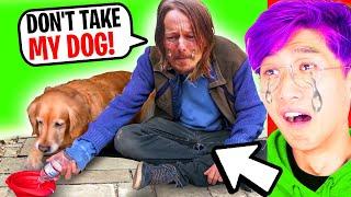 Homeless Man Gets His DOG TAKEN Away What Happens Next Is Shocking LANKYBOX REACTION