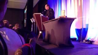 R.L. Stine gives Anne Rice ThrillerFests 2013 Award