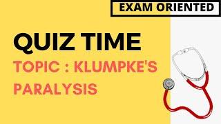 KLUMPKES PARALYSIS QUIZ 1 #SHORTS