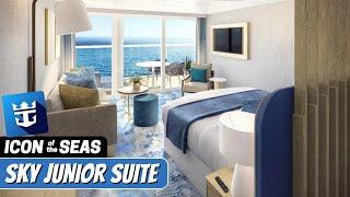 Icon of the Seas  Sky Junior Suite Walkthrough Tour  Royal Caribbean 2024  4k