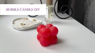 LITTLE BUBBLE CANDLE DIY  HOW TO MAKE BUBBLE CANDLE YOURSELF  FAST AND EASY