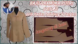 Cara membuat seragam sekolah - baju Pramuka sma part 2