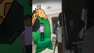 Uncle and nieces make a MUSIC VIDEO