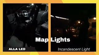 Replace  Change Nissan Rogue Interior Map Lights  LED Bulbs Install