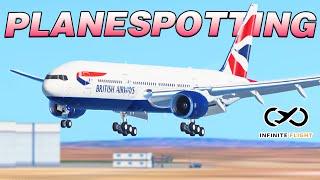 Infinite Flight ️ Plane Spotting  London Heathrow LHR  B777 A380 B747 & More 