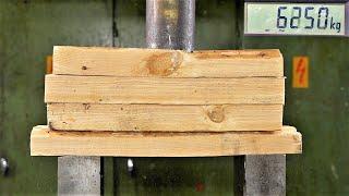 How Strong is Lumber? Hydraulic Press Test