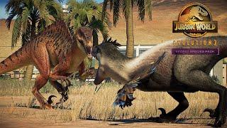 NEW HYBRID SPINORAPTOR VS UTAHRAPTOR  Jurassic World Evolution 2