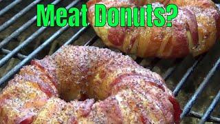 Meat Donuts?  Smoked Onion Beef Bacon Rings
