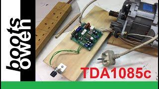 TDA1085c washing machine motor speed controller first look and wiring to motor for grindstone