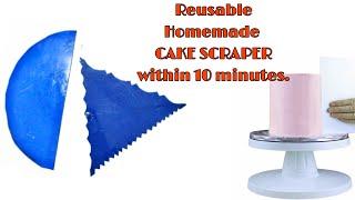 Reusable Homemade Cake Scrapercake scraperdine and decor