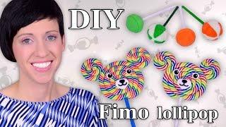 FIMO Lutscher Polymer Clay Lollipop - Tutorial HDDE EN-Sub