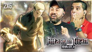 Our First Anime - Attack On Titan 2x6 Warrior Reaction  SUBBED