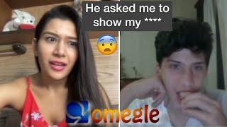 He asked me to show my b***    Indian girl on Omegle  Dhruvi Nanda