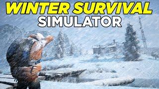 Craft Build and Survive Until Rescued - Winter Survival Simulator Gameplay Free Demo
