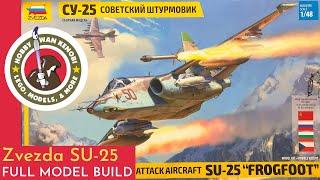 Plastic Scale Model Build - ZVEZDA SU-25 148 - FULL BUILD VIDEO