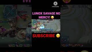 LUNOX SAVAGE  ENEMIES DIDNT SEE IT COMING  Mobile Legends