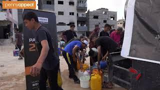 Gaza is not alone Clean water distribution with cooperation between our campaign and PAC.