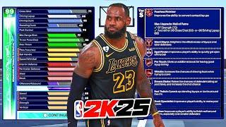 NBA 2K25 LEBRON JAMES BUILD - ALL AROUND POINT FORWARD BUILD