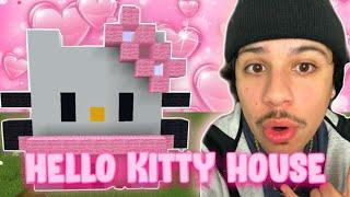 HOW TO MAKE A HELLO KITTY HOUSE IN MINECRAFT  *MY GF LOVED IT*