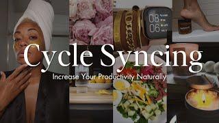 the TRUTH about cycle syncing  how to be productive motivated AND consistent + my before & after