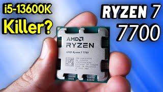 Ryzen 7700 Vs. i5-13600K - AMDs Best 7000 Series Chip YET 