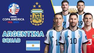 ARGENTINA 26 Men Official  Squad For Copa America 2024 Updated  Argentina Squad  Copa America 2024