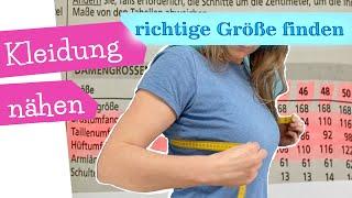 Richtige Schnittmuster Größe finden  Kleidung nähen  nähen lernen  Maß nehmen  mommymade