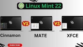 Linux Mint 22 Wilma  Cinnamon vs MATE vs XFCE  RAM Consumption