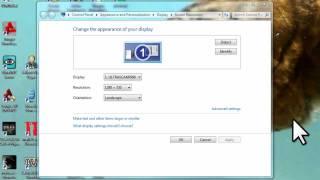 Windows 7 - Adjust Screen Resolution Refresh Rate and Icon Size - Remove Flicker Tutorial