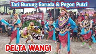 Tari burung Garuda dan Pegon Putri jaranan Delta Wangi Kentangan Songgon.