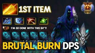 BRUTAL BURN DPS CARRY Abaddon 1st Item Radiance Item Build With Crazy Curse Attack Speed 7.37c DotA2