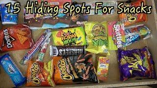 15 Spots At Home You Can Hide Your Snacks From Family- FOOD LIFE HACKS Secret Compartments