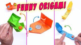 6 EASY ORIGAMI CRAFT IDEAS  Mini basketball moving toys